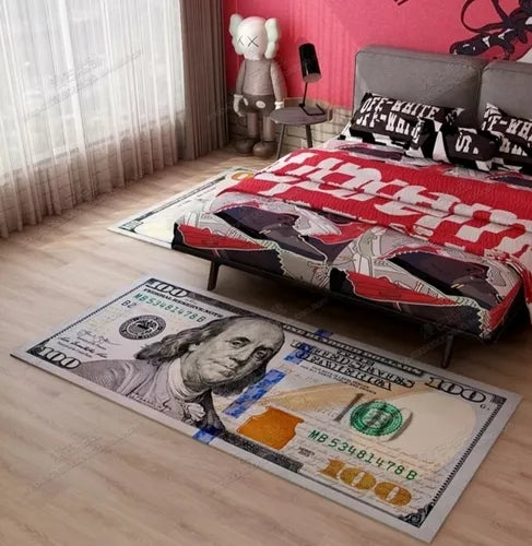 Alfombras DÓLAR 120cm x 60 cm: Tu Toque Mágico para Paredes y Pisos con Estilo y atraer el dinero 💵