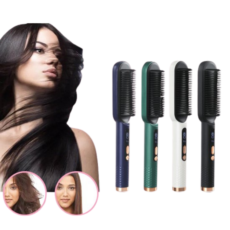 Cepillo Alisador 2en1 c/ Pantalla LED + Regalo + Envío Gratis