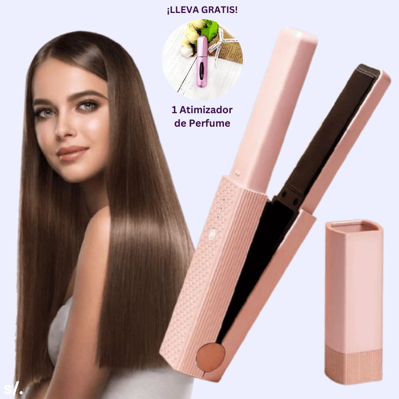 Plancha Portátil Inalámbrico + Regalo Atomizador de Perfume
