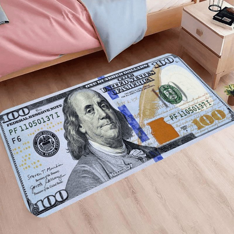 Alfombras DÓLAR 120cm x 60 cm: Tu Toque Mágico para Paredes y Pisos con Estilo y atraer el dinero 💵