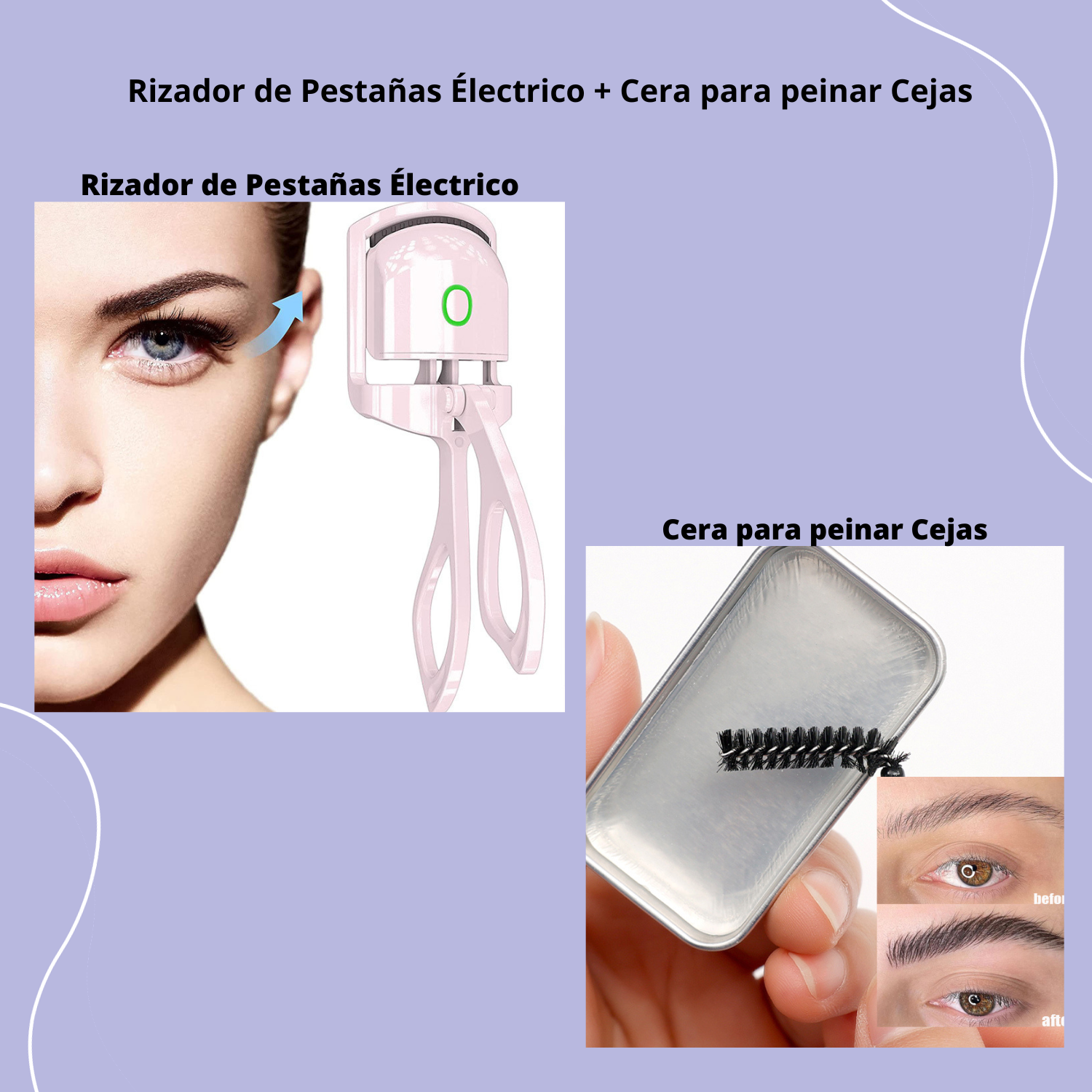 Rizador de Pestañas Eléctrico Larga Duración 👁️👧